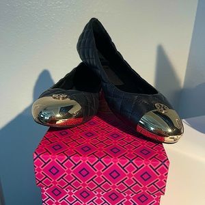 Tori Burch Quilted Ballet Flats